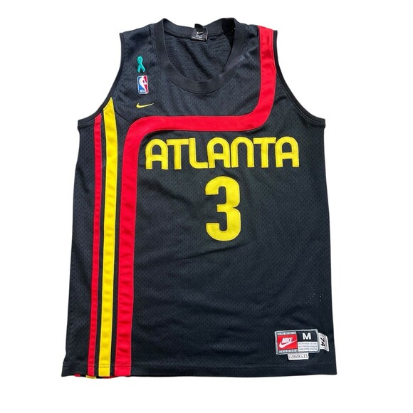 Vintage Atlanta Hawks Nike Jersey #3 Shareef Abdur-Rahim Swingman Sz M - Picture 1 of 9